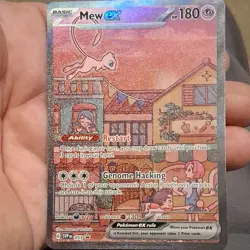 Pokemon Mew ex 053 Promo Full Art Holo Sv: Scarlet & Violet 180 HP 2023 - Image 2