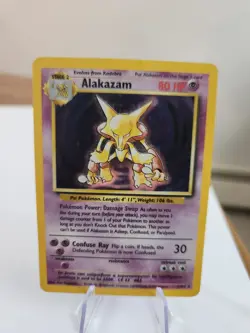 Alakazam Pokemon TCG Base Set Holo Rare Unlimited 1/102 - Image 1