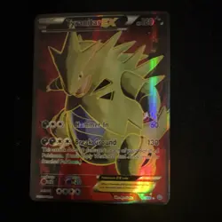 Pokemon Tyranitar EX 91/98 XY Ancient Origins Ultra Rare Full Art Holo 180 HP - Image 1