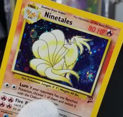 [NM](D) English Ninetales Base Set 2 13/130 Holo Rare Stage 1 80 HP Pokemon - Image 1