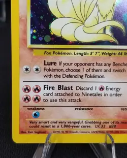 [NM](D) English Ninetales Base Set 2 13/130 Holo Rare Stage 1 80 HP Pokemon - Image 5