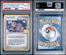 PSA 10 Rocket's Admin Holo 2021 Pokemon Celebrations - Image 3