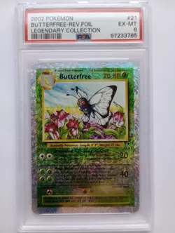 Pokemon 1x Butterfree - Legendary Collection Reverse Holo - #21 - PSA 6 - Image 1
