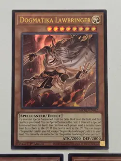 Dogmatika Lawbringer MZMU-EN052 x3 Ultra Rare Yugioh Maze of Muertos 1st Edition - Image 2