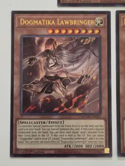 Dogmatika Lawbringer MZMU-EN052 x3 Ultra Rare Yugioh Maze of Muertos 1st Edition - Image 3
