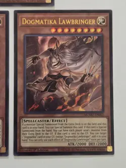 Dogmatika Lawbringer MZMU-EN052 x3 Ultra Rare Yugioh Maze of Muertos 1st Edition - Image 4