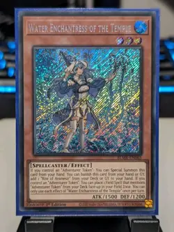 WATER ENCHANTRESS OF THE TEMPLE - BLMR-EN083 - Secret Rare 1st Edition Yugioh - Image 1