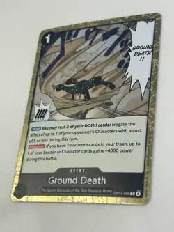 Bandai One Piece Ground Death OP14-096 Event The Seven Warlords Regular English - Image 2