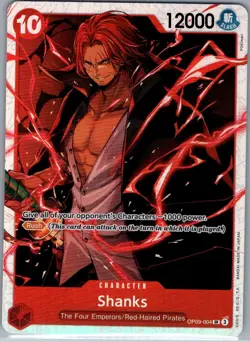 Shanks OP09-004 SR English Emperors in the New World - One Piece Card - NM - Image 1