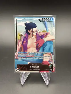 One Piece TCG Smoker (001) Alternate Art Leader OP10-001 Royal Blood Foil - Image 1