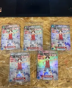 (SEALED) One Piece Monkey.D.Luffy College Basketball US Voyage Promo Card - Image 1