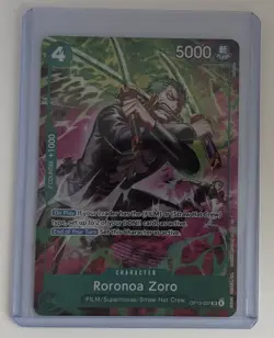 Roronoa Zoro OP13-037 TR Foil - One Piece OP15 - Adventure On Kami's Island Eng - Image 3