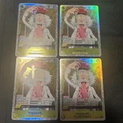 4x One Piece Vegapunk eb02-056 Anime 25th Collection Foil SR EB-02 Xtra Booster - Image 1