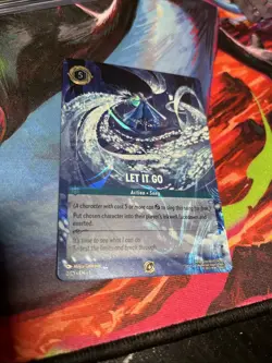 2024 DISNEY LORCANA EN C1-LORCANA CHALLENGE PROMO TOP PRIZE #2 LET IT GO MINT! - Image 1