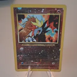 Pokemon Entei 34/53 Wotc Promo Reverse Holo Basic 80 HP Card - Image 1