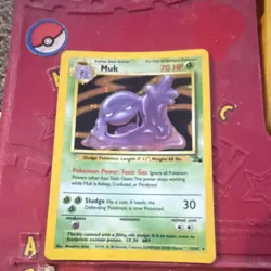 Muk Fossil Holo Rare 13/62 70 HP Pokemon TCG Card English Unlimited - Image 1