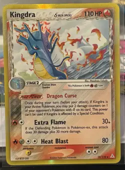 Kingdra Delta Species Reverse Holo LP Pokemon Card 10/110 Holon Phantoms - Image 1