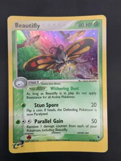 Beautifly 2/109 Holo Rare - Ruby & Sapphire - Pokemon Card TCG - Image 1