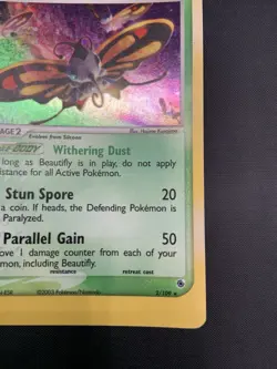 Beautifly 2/109 Holo Rare - Ruby & Sapphire - Pokemon Card TCG - Image 5