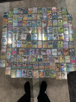 Pokemon TCG Mixed Card Lot 150+ Cards Holo/Foil/Regular Bulk English Pokemon - Image 1