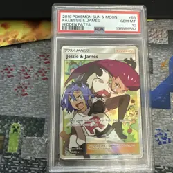 Pokemon TCG Jessie & James Hidden Fates Holo Full Art Ultra Rare Card 68/68 - Image 2