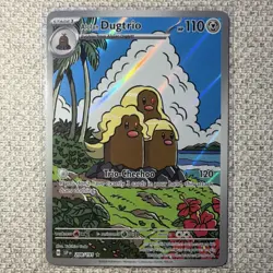 Pokemon TCG Alolan Dugtrio SSP Holo 208/191 Stage 1 2024 Card - Image 1