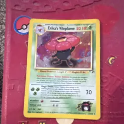 Erika's Vileplume Gym Heroes Holo Rare 005/132 80 HP Pokemon TCG Card English - Image 1