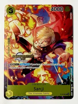 Sanji (CS 2023 Event Pack) P-034 One Piece Championship Promo Card English - Image 1