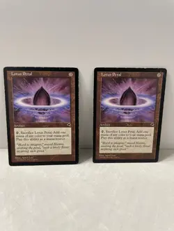 2 x Lotus Petal MTG Tempest Magic the Gathering Moderate Play MP - Image 1