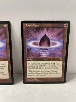 2 x Lotus Petal MTG Tempest Magic the Gathering Moderate Play MP - Image 3