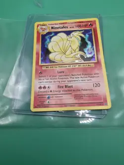 Pokemon Ninetales Evolutions Holo Rare 15/108 100 HP English TCG Card 2016 - LP - Image 4