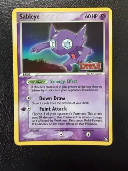Sableye 22/108 Rare Reverse Holo Stamped Power Keepers Pokemon Card MP - Image 1