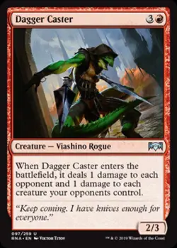 Dagger Caster -Foil Light Play MTG Ravnica Allegiance - Image 1