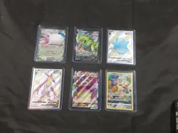 Pokemon Card Lot Of 6 - Full Art + V + More - Tyranitar Slowking Toxtricity - Image 1