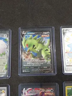 Pokemon Card Lot Of 6 - Full Art + V + More - Tyranitar Slowking Toxtricity - Image 3