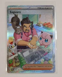 Pokemon Saguaro Holo TCG Card 270/193 Sv02: Paldea Evolved - Image 1