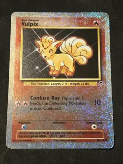 Pokemon TCG Vulpix Legendary Collection Reverse Holo Card 98/110 Vintage - Image 2