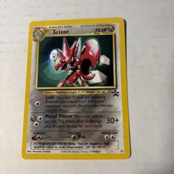 Scizor Pokemon Black Star Promo Card #33 Pokemon League 2001 - Image 1