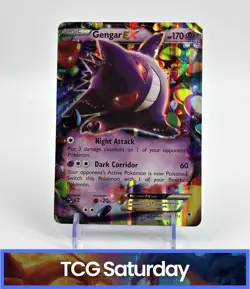 POKEMON PHANTOM FORCES #34/119 GENGAR EX JUMBO CARD - Image 1