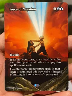 Force of Negation MTG Avatar: The Last Airbender Hand Painted Altered Art Tentz - Image 1