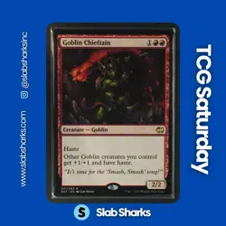 2017 MAGIC: THE GATHERING DUEL DECKS: MERFOLK VS. GOBLINS #41 GOBLIN CHIEFTAIN - Image 1