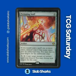 2022 MAGIC: THE GATHERING STREETS OF NEW CAPENNA COMMANDER #383 TWINNING STAFF - Image 1