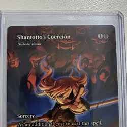 Magic: The Gathering Shantotto's Coercion Sorcery Black FFXI 0034 Fumio Minagawa - Image 3