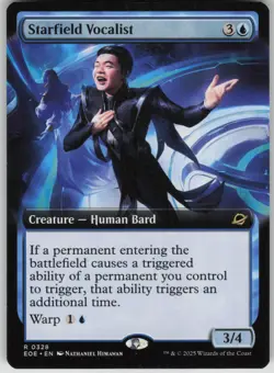 MTG TCG Starfield Vocalist (Extended Art) R Edge of Eternities 328 - Image 1