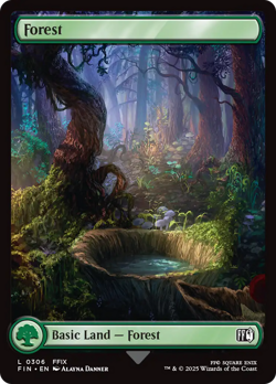 Forest 306 | NM Near Mint ◆FOIL◆ | FIN Final Fantasy Magic MTG - Image 1