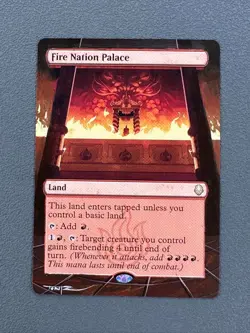 Fire Nation Palace MTG Avatar: The Last Airbender Hand Painted Altered Art Tentz - Image 1