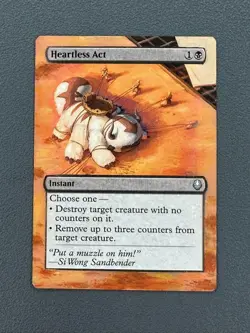 Heartless Act MTG Avatar: The Last Airbender Hand Painted Borderless Altered Art - Image 1