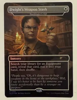 Dwight's Weapon Smith Borderless Rainbow Foil - Secret Lair MTG - Image 1