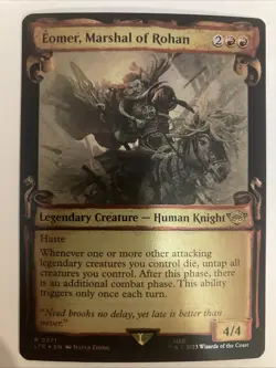 MTG Eomer, Marshal of Rohan (Showcase Scrolls) - (LTR) 0571 - FOIL - Image 1