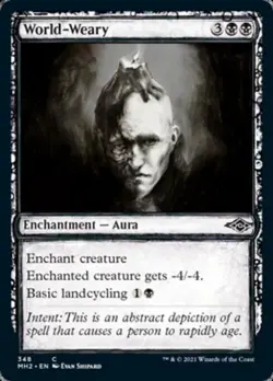 World-Weary (Showcase) - Near Mint MTG Modern Horizons 2 - Image 1